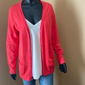 Tommy Hilfiger cardigan salmon color size L